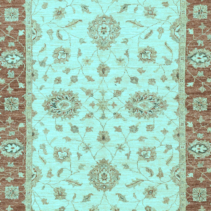 Oriental Light Blue Traditional Rug, abs3619lblu