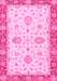 Machine Washable Oriental Pink Traditional Rug, wshabs3619pnk