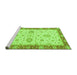 Sideview of Machine Washable Oriental Green Traditional Area Rugs, wshabs3619grn