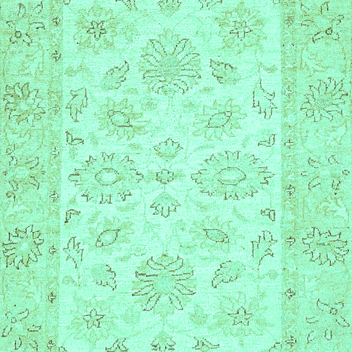 Machine Washable Oriental Turquoise Traditional Area Rugs, wshabs361turq