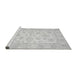 Sideview of Machine Washable Oriental Gray Traditional Rug, wshabs361gry