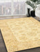 Machine Washable Abstract Orange Rug in a Family Room, wshabs361