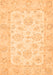 Machine Washable Oriental Orange Traditional Area Rugs, wshabs361org