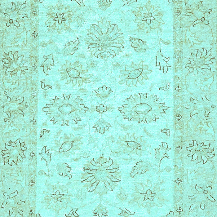Oriental Light Blue Traditional Rug, abs361lblu