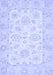 Machine Washable Oriental Blue Traditional Rug, wshabs361blu