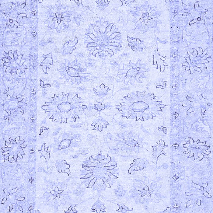 Machine Washable Oriental Blue Traditional Rug, wshabs361blu