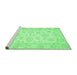 Sideview of Machine Washable Oriental Emerald Green Traditional Area Rugs, wshabs361emgrn