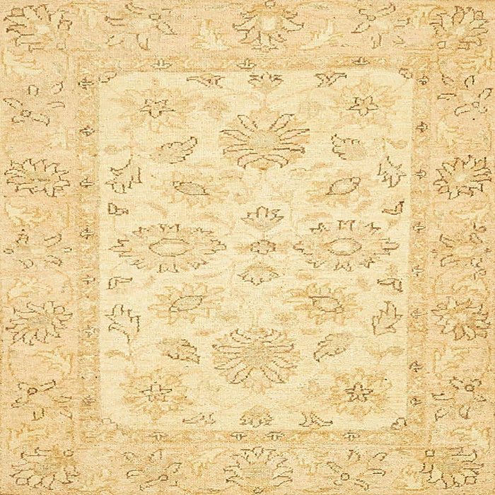 Square Machine Washable Abstract Orange Rug, wshabs361