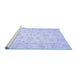 Sideview of Machine Washable Oriental Blue Traditional Rug, wshabs361blu