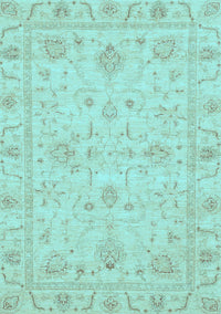 Oriental Light Blue Traditional Rug, abs3620lblu