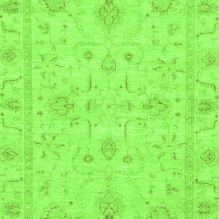 Machine Washable Oriental Green Traditional Area Rugs, wshabs3620grn