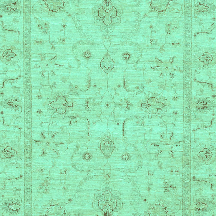 Machine Washable Oriental Turquoise Traditional Area Rugs, wshabs3620turq