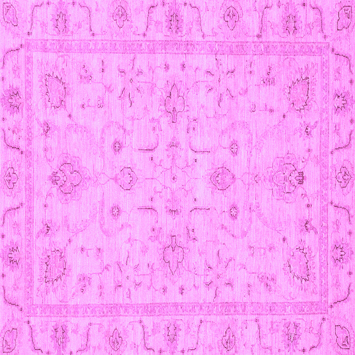Square Machine Washable Oriental Purple Traditional Area Rugs, wshabs3620pur