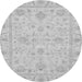 Round Oriental Gray Traditional Rug, abs3620gry