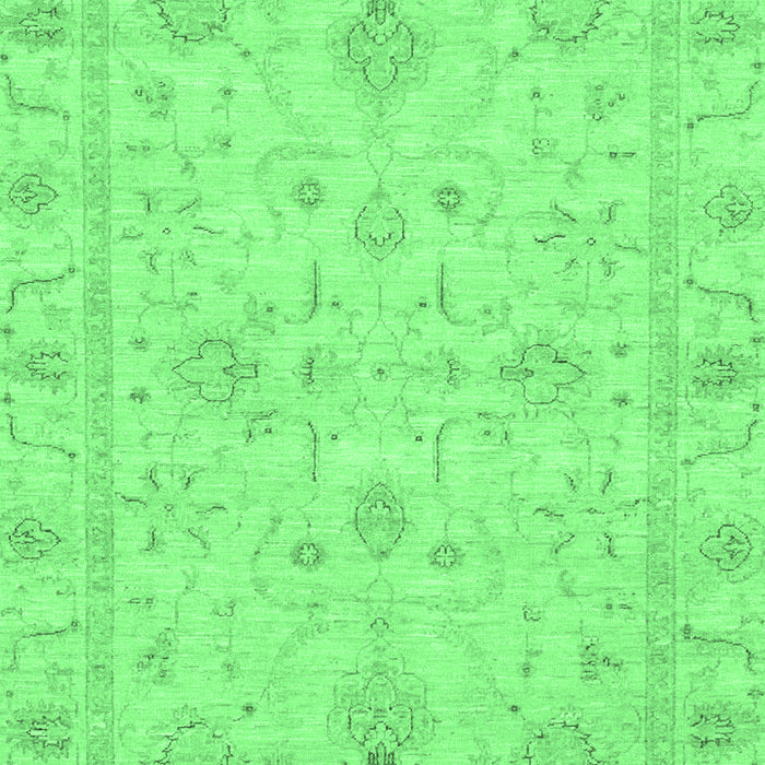 Machine Washable Oriental Emerald Green Traditional Area Rugs, wshabs3620emgrn