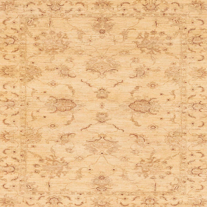 Square Abstract Orange Oriental Rug, abs3621