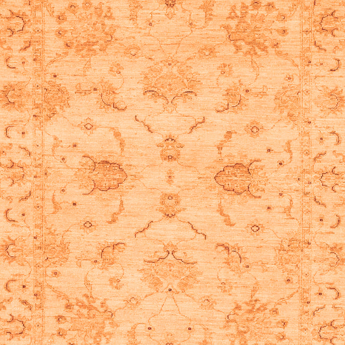 Machine Washable Oriental Orange Traditional Area Rugs, wshabs3621org