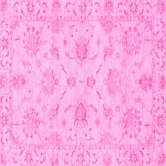 Square Oriental Pink Traditional Rug, abs3621pnk