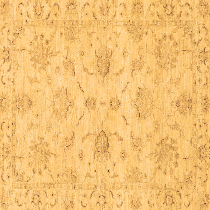 Square Oriental Brown Traditional Rug, abs3621brn