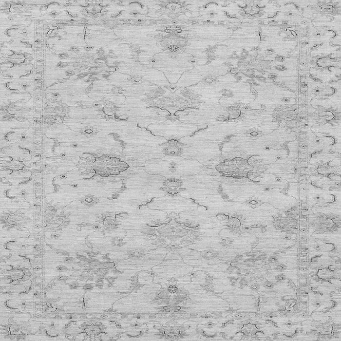 Square Machine Washable Oriental Gray Traditional Rug, wshabs3621gry