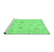 Sideview of Machine Washable Oriental Emerald Green Traditional Area Rugs, wshabs3621emgrn