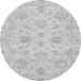 Round Oriental Gray Traditional Rug, abs3621gry