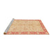 Sideview of Machine Washable Abstract Yellow Rug, wshabs3622