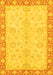 Machine Washable Abstract Yellow Modern Rug, wshabs3622yw