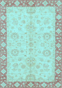 Abstract Light Blue Modern Rug, abs3622lblu