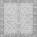 Square Machine Washable Abstract Gray Modern Rug, wshabs3622gry