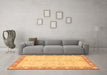 Machine Washable Abstract Brown Modern Rug in a Living Room,, wshabs3622brn