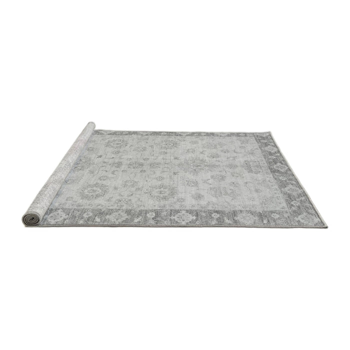 Sideview of Machine Washable Abstract Gray Modern Rug, wshabs3622gry
