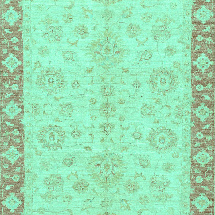 Machine Washable Abstract Turquoise Modern Area Rugs, wshabs3622turq