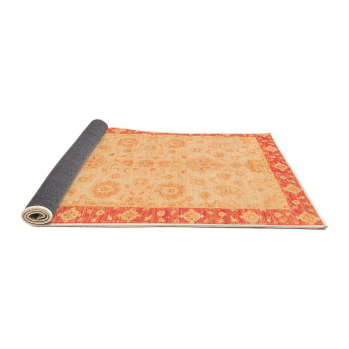 Sideview of Abstract Orange Modern Rug, abs3622org