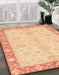 Machine Washable Abstract Yellow Rug in a Family Room, wshabs3622