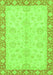 Machine Washable Abstract Green Modern Area Rugs, wshabs3622grn