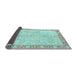 Sideview of Abstract Light Blue Modern Rug, abs3622lblu