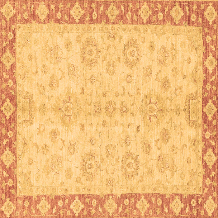 Square Abstract Brown Modern Rug, abs3622brn
