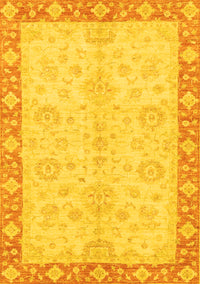 Abstract Yellow Modern Rug, abs3622yw