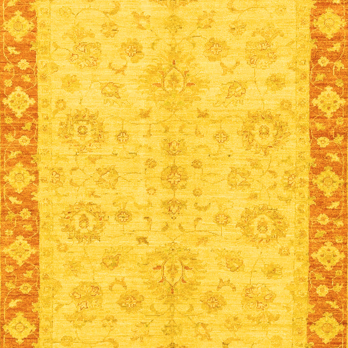 Abstract Yellow Modern Rug, abs3622yw