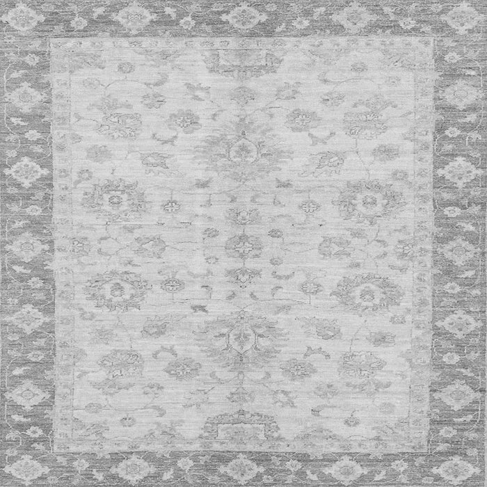 Square Abstract Gray Modern Rug, abs3622gry