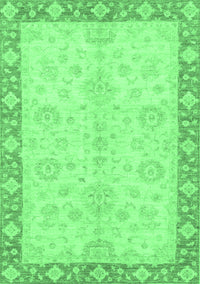 Abstract Emerald Green Modern Rug, abs3622emgrn