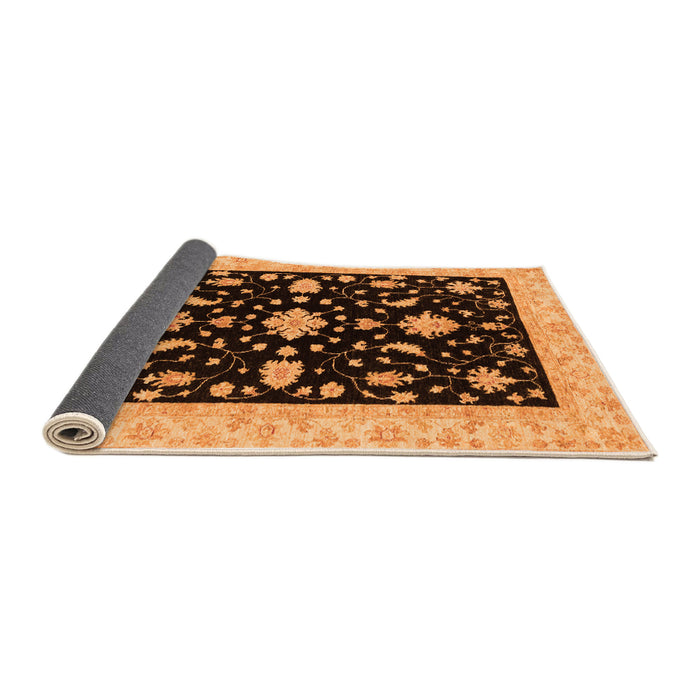 Sideview of Oriental Orange Traditional Rug, abs3623org