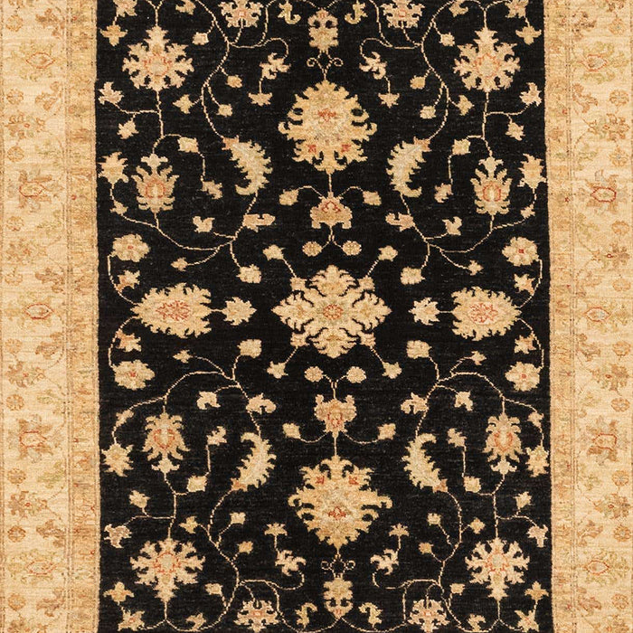 Machine Washable Abstract Bakers Brown Rug, wshabs3623