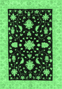 Oriental Emerald Green Traditional Rug, abs3623emgrn