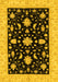 Machine Washable Oriental Yellow Traditional Rug, wshabs3623yw
