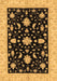 Machine Washable Oriental Brown Traditional Rug, wshabs3623brn