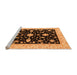 Sideview of Machine Washable Oriental Orange Traditional Area Rugs, wshabs3623org