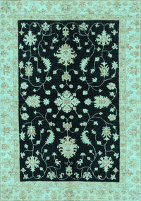 Oriental Light Blue Traditional Rug, abs3623lblu