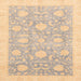 Square Abstract Brown Oriental Rug, abs3624